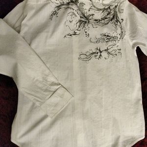 7 Diamonds XXL white long sleeve